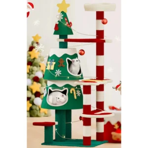 Pet Christmas Cat Villa,