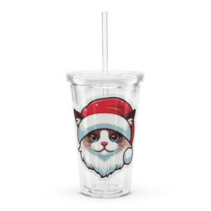 Clear plastic tumbler