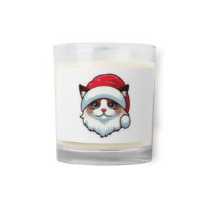 Glass jar soy wax candle